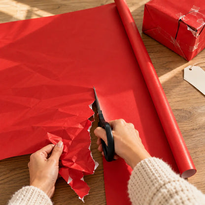 Cortador de papel de regalo y dispensador de cinta adhesiva 2 en 1